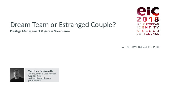 Privilege Management & Access Governance: Dream Team or Estranged Couple?