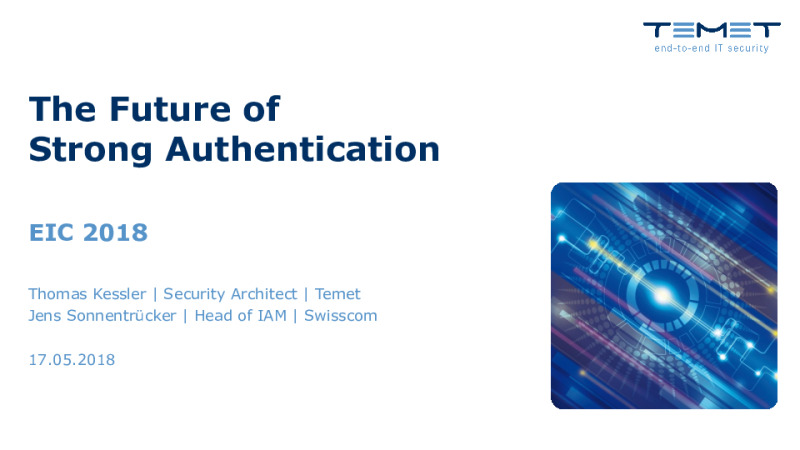The future of Strong Authentication