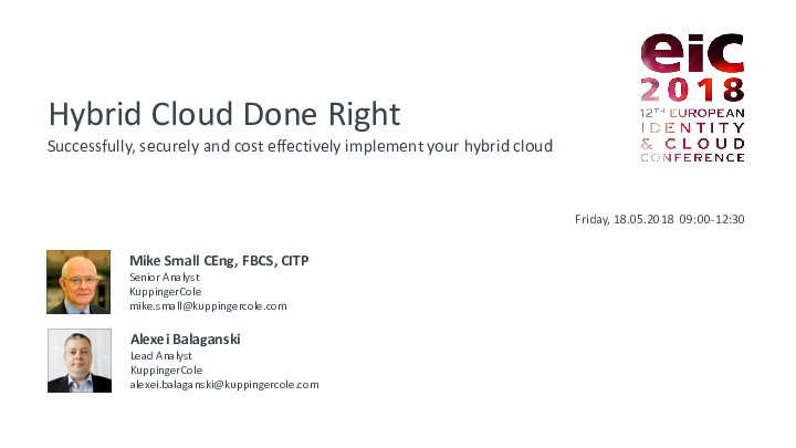 Hybrid Cloud Done Right
