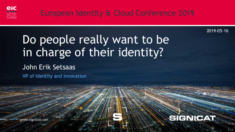 Do People Really Want to Be in Charge of Their Identity?