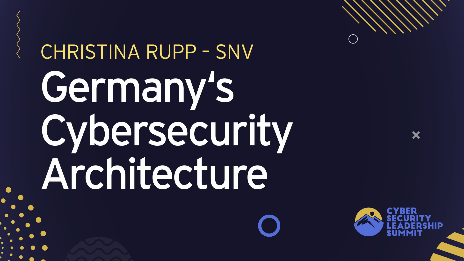 Germany's Cybersecurity Architecture and How it is Linked to International Actors