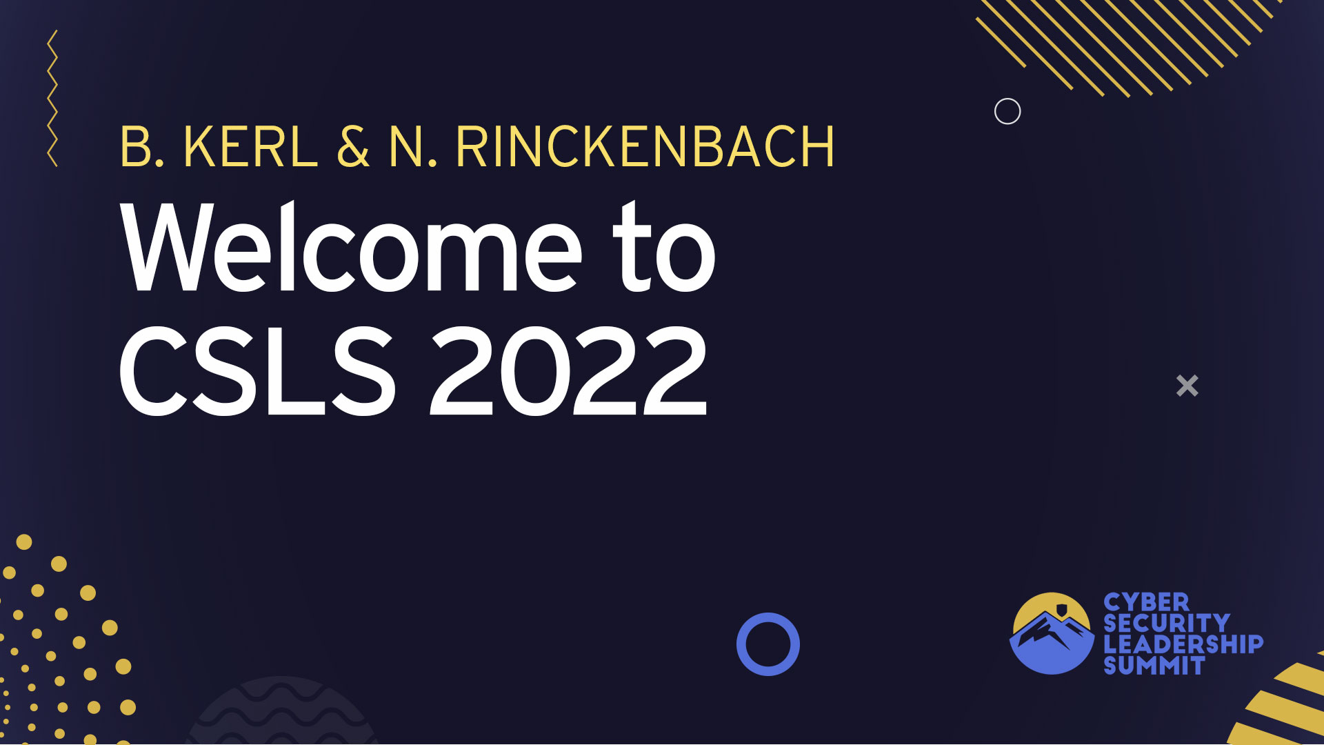 Welcome to CSLS 2022