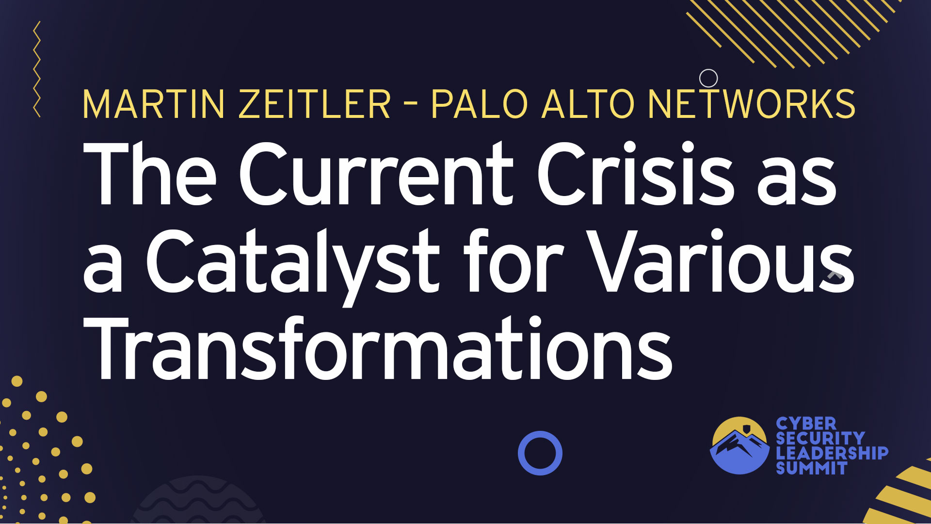 How the Current Crisis could become a Catalyst for Various Transformations