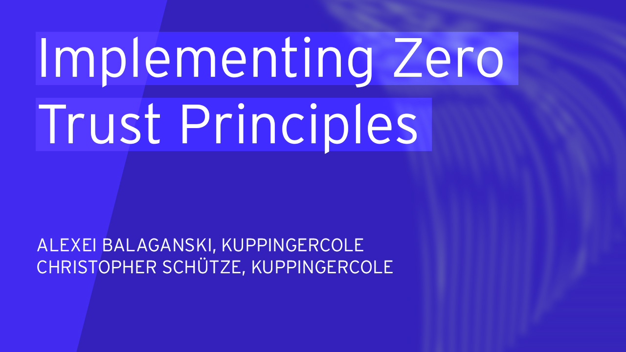 Implementing Zero Trust Principles: Crafting Your Cybersecurity Fabric
