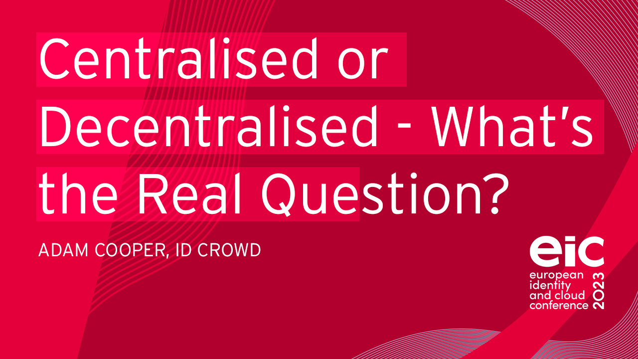 Adam Cooper: Centralised or decentralised - what’s the real question?
