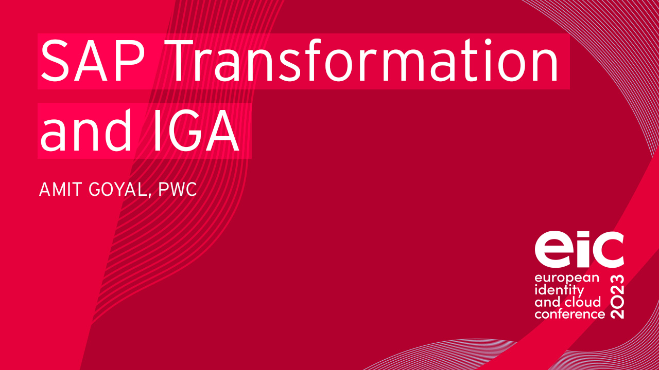 SAP Transformation and IGA