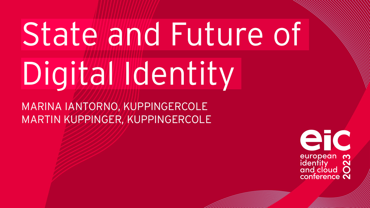 State and Future of Digital Identity – Results from a KuppingerCole Study