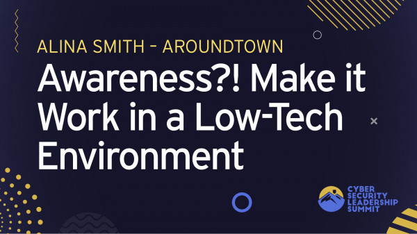 Awareness?! How to Make It Work in a Low-Tech Environment