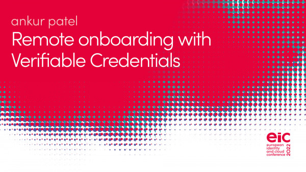 Remote onboarding with Verifiable Credentials