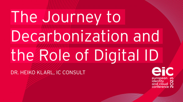 The Journey to Decarbonization and the Role of Digital Identity