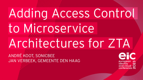City of The Hague: Adding Access Control to Microservice Architectures for ZTA