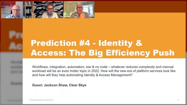 Prediction #4 - Identity & Access: The Big Efficiency Push