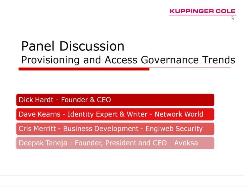 Provisioning and Access Governance Trends